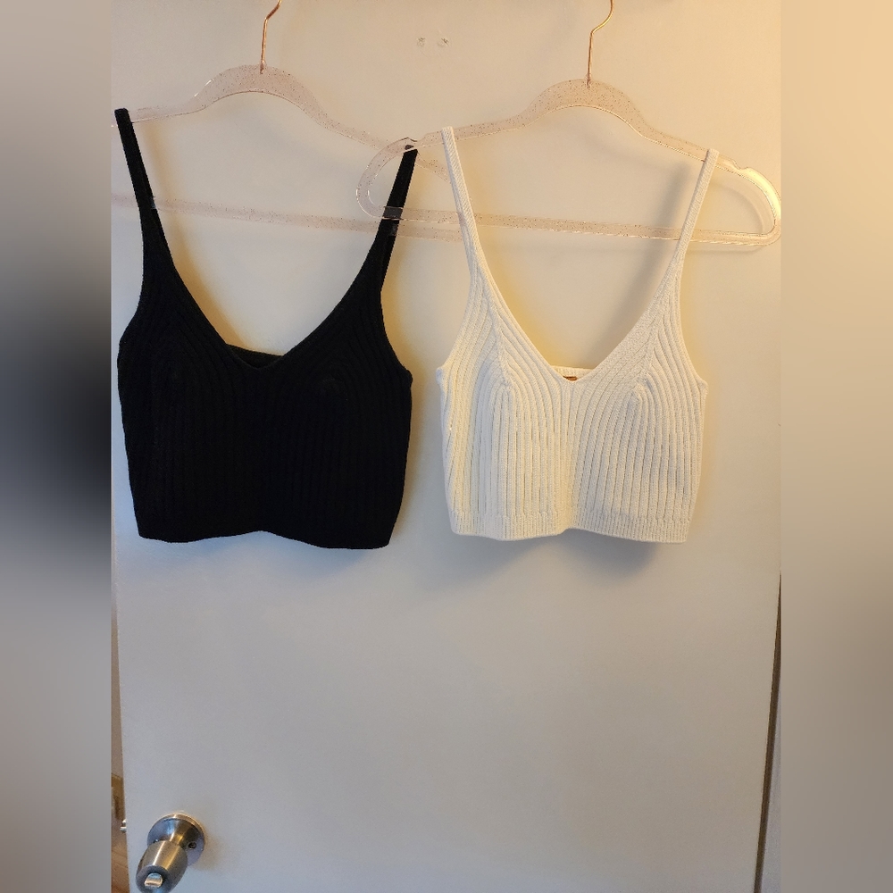Free People crop knit tops